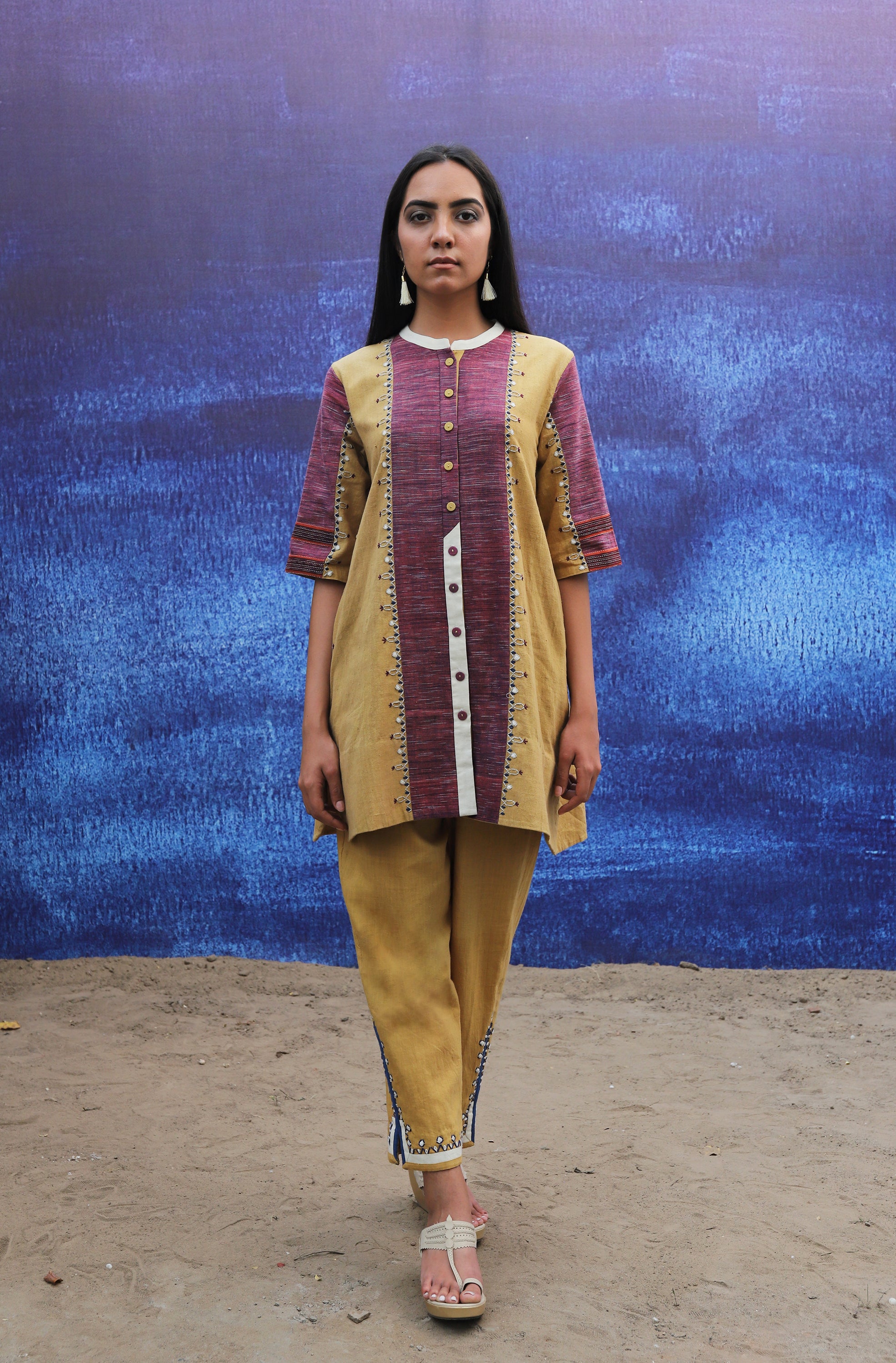 Contemporary Hand Embroidered Tunic