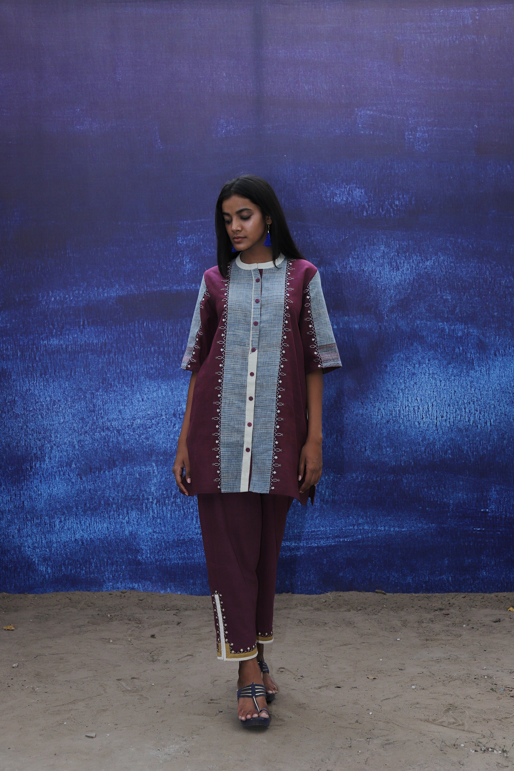 Tunic - Shirt Style - Wine