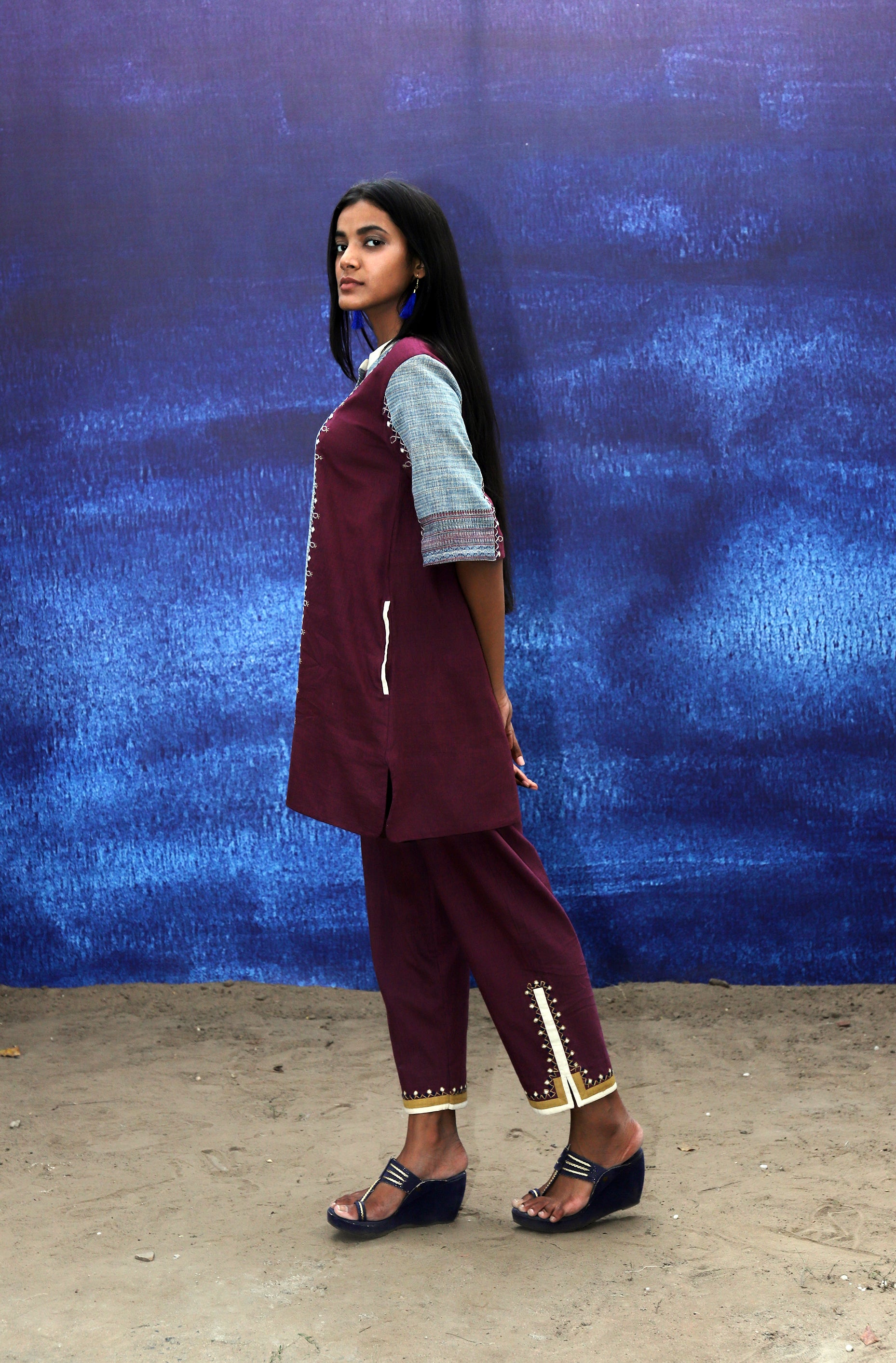 Tunic - Shirt Style - Wine