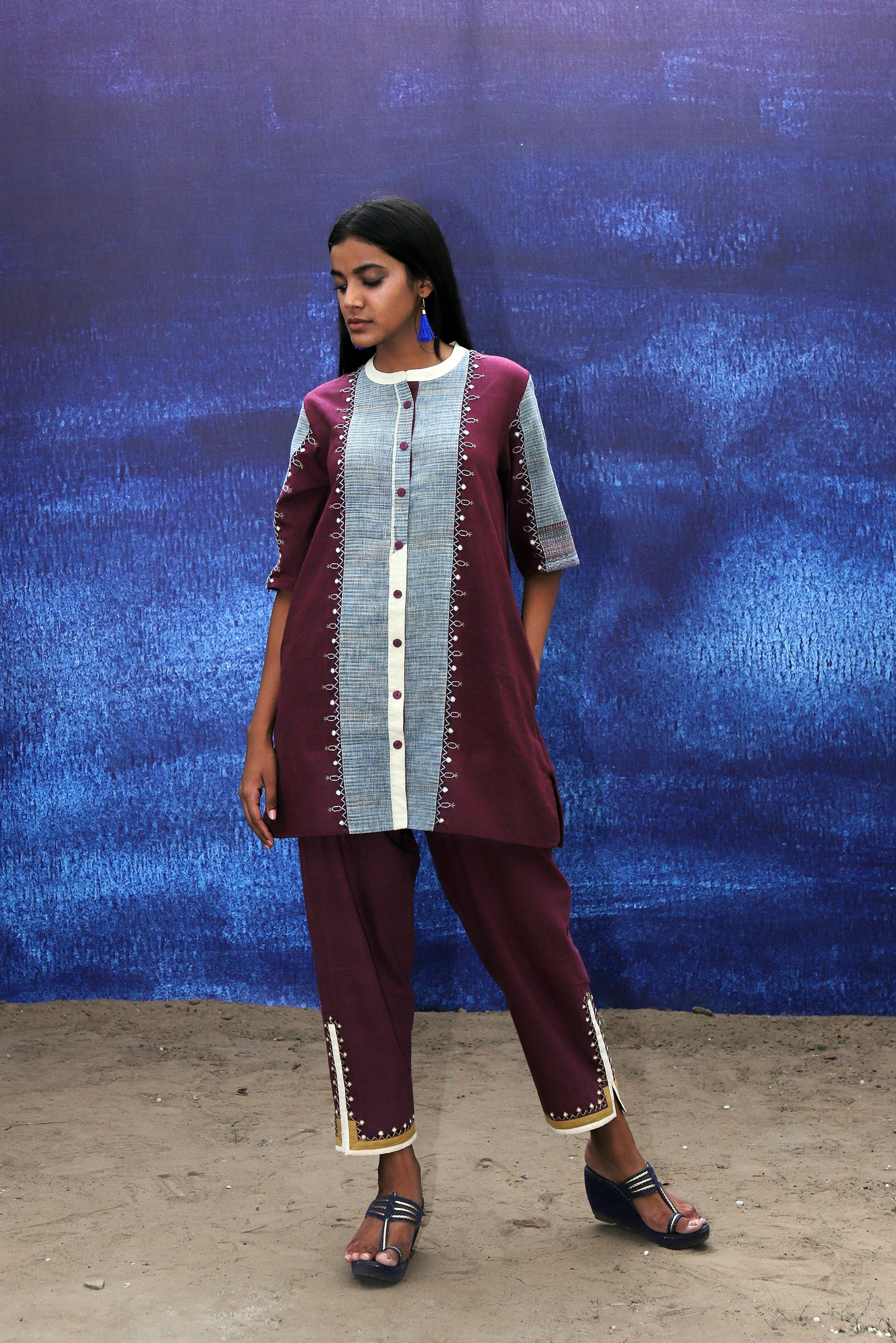 Tunic - Shirt Style - Wine