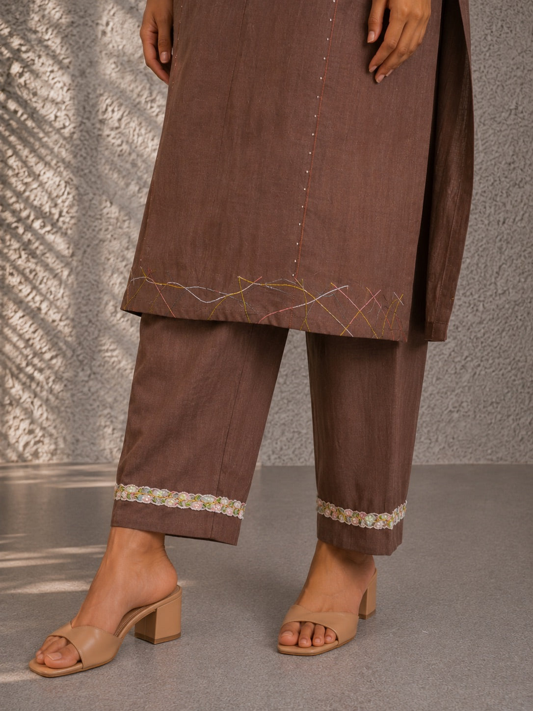 Mocha Brown Kurta Set