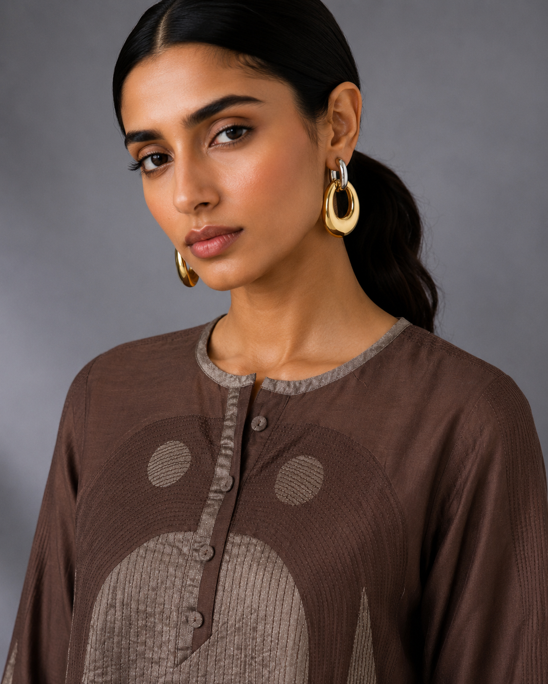 Arch - Brown Kurta Set
