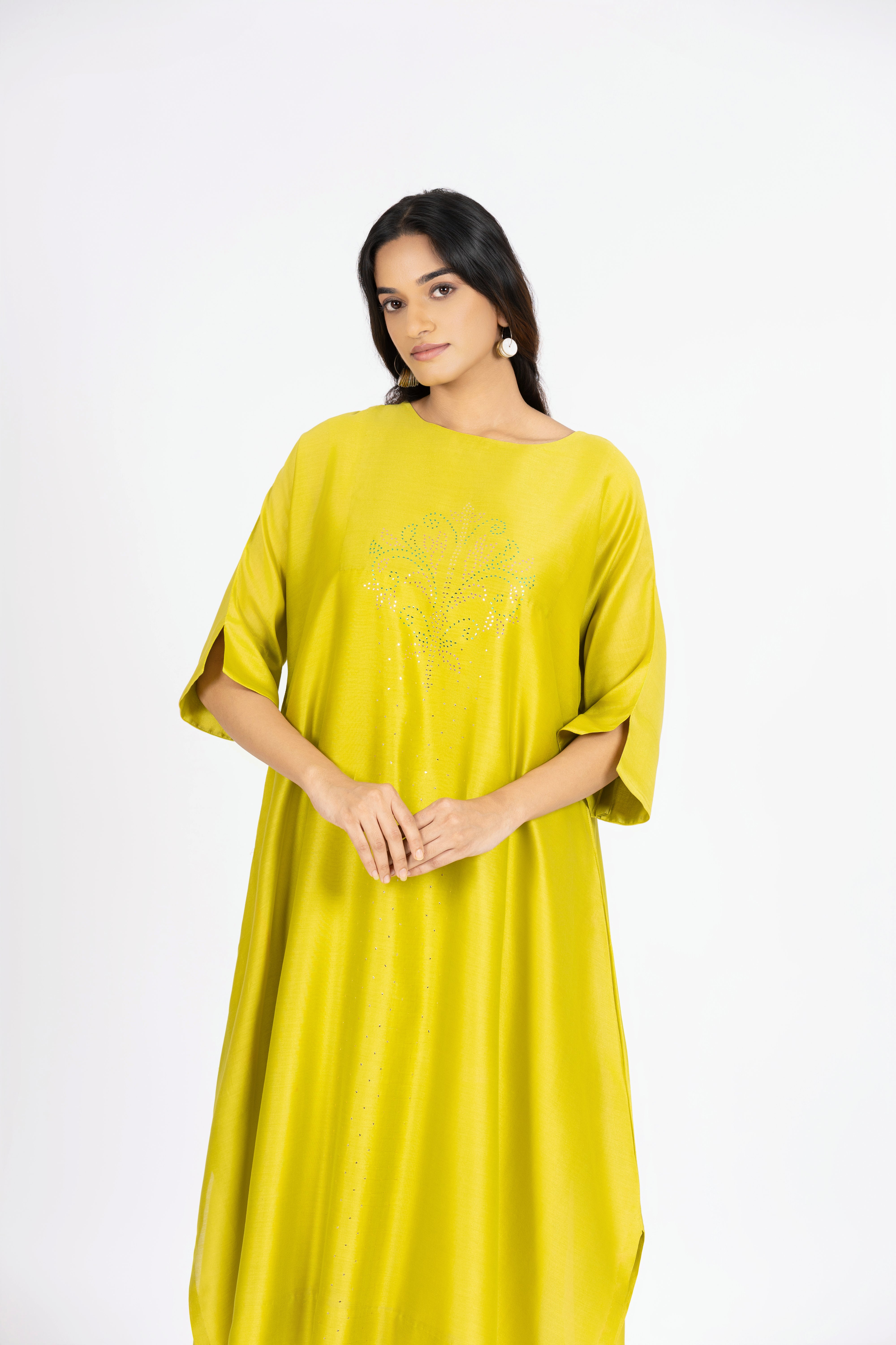 Lemon Yellow Kimono Kurta / Dress