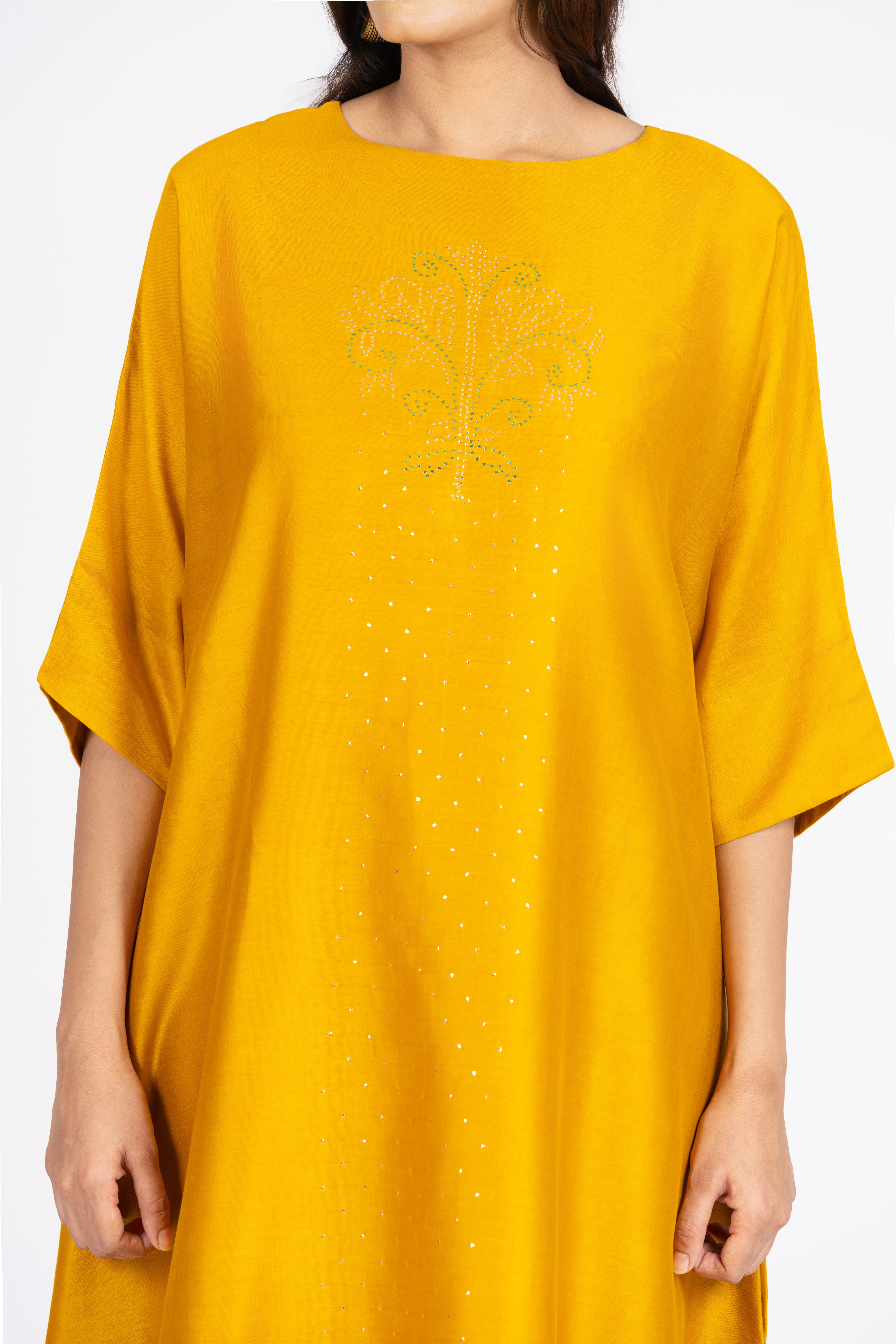 Golden Yellow Kimono Kurta / Dress
