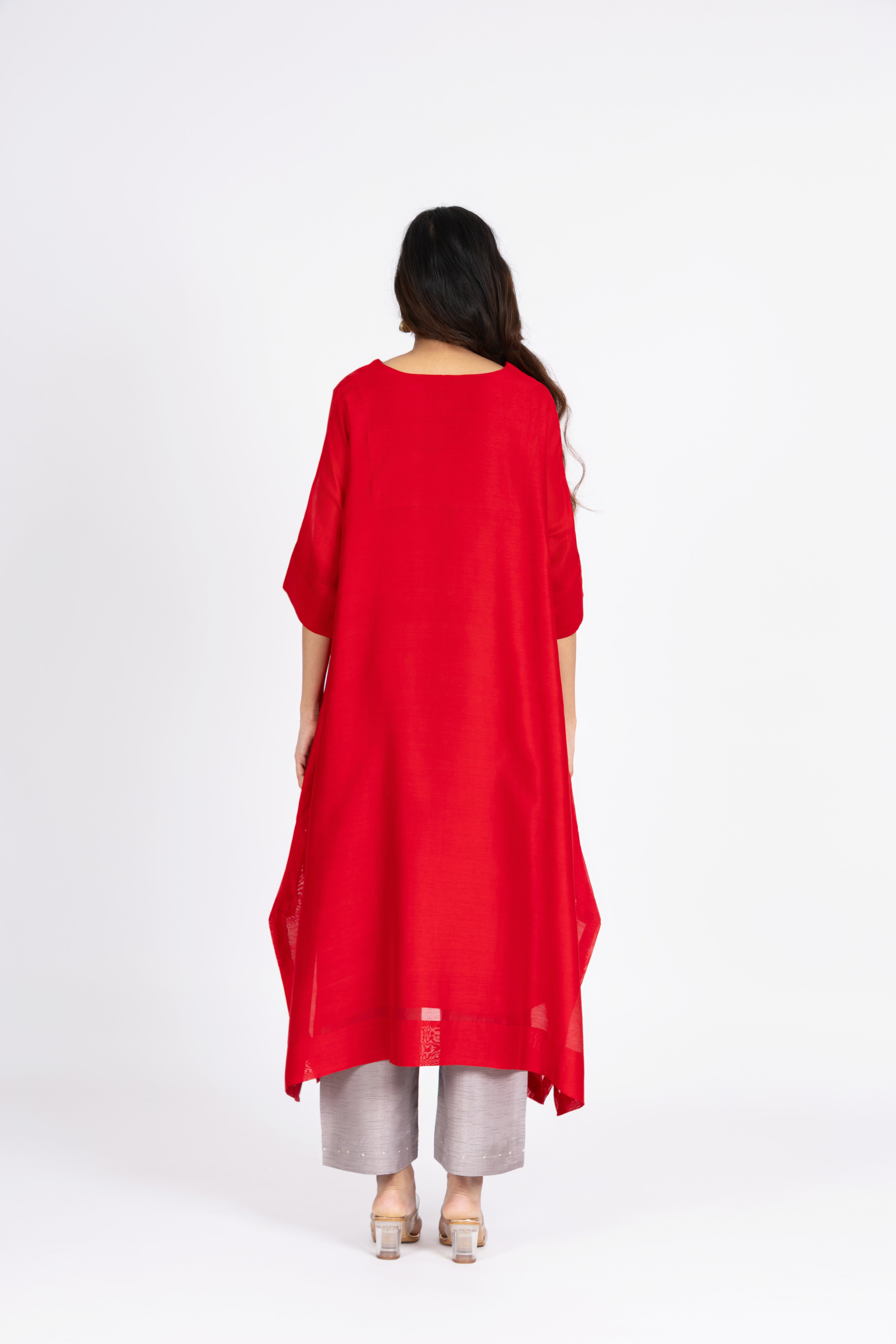 Red Kimono Kurta / Dress