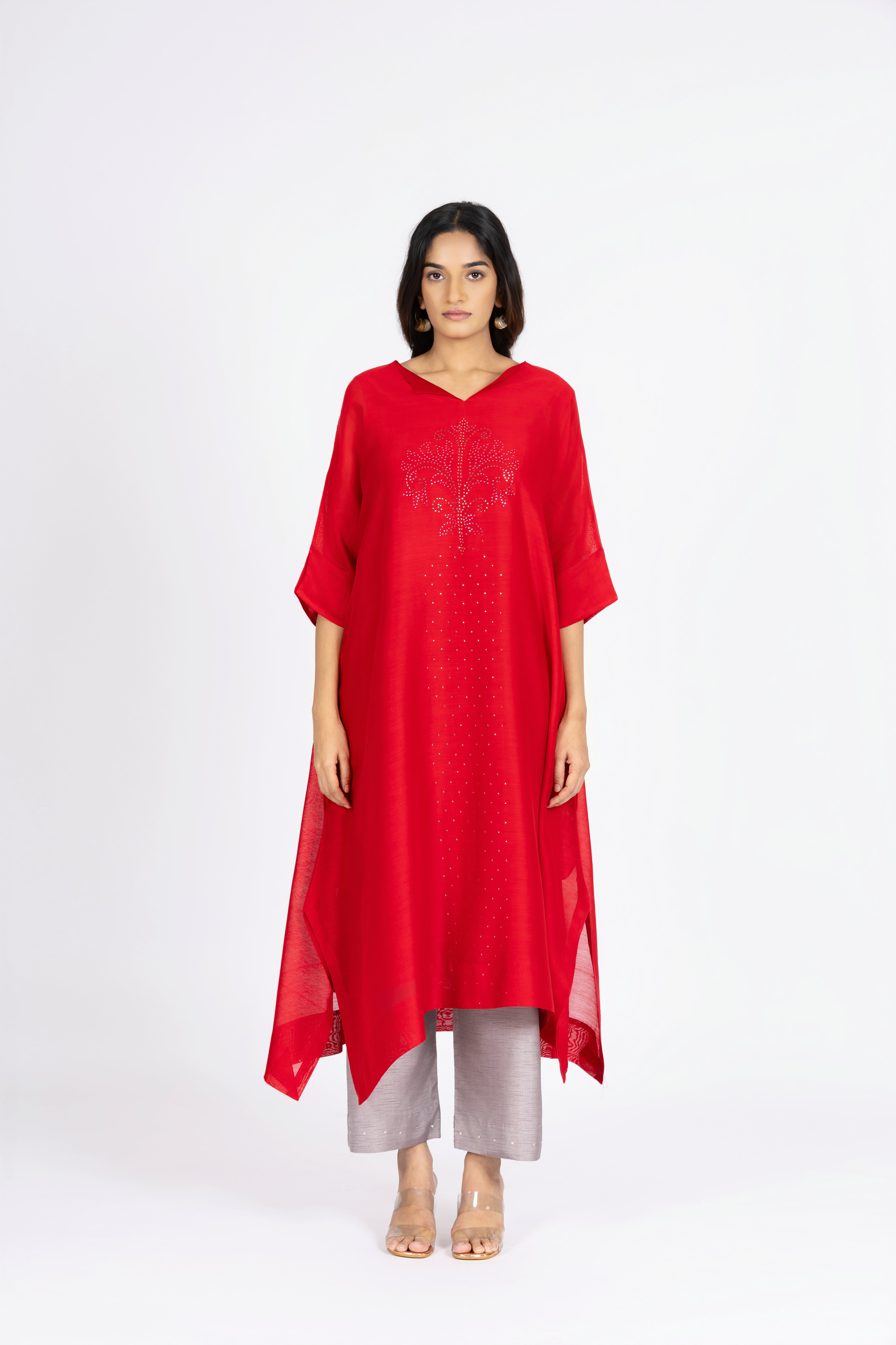 Red Kimono Kurta / Dress
