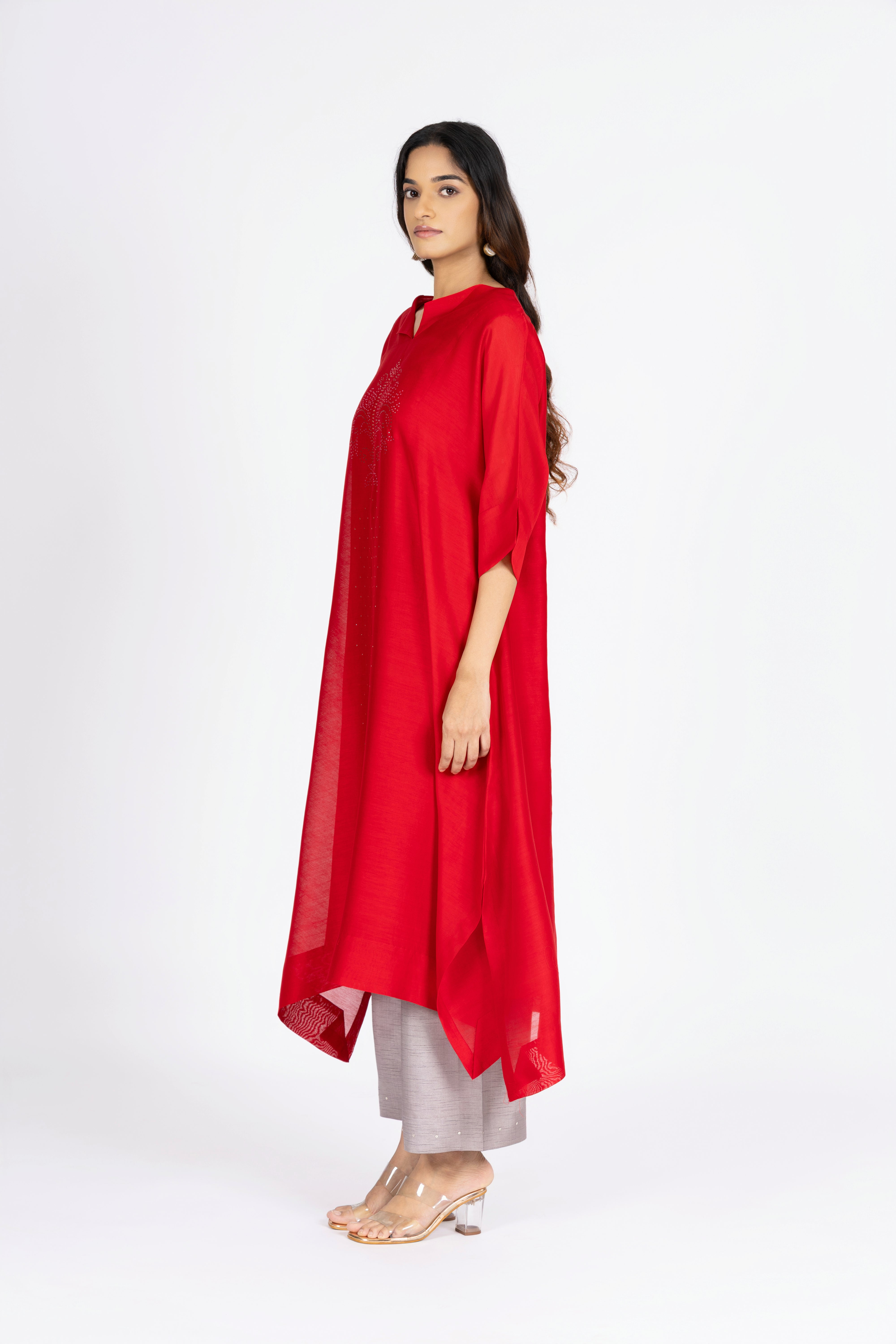 Red Kimono Kurta / Dress