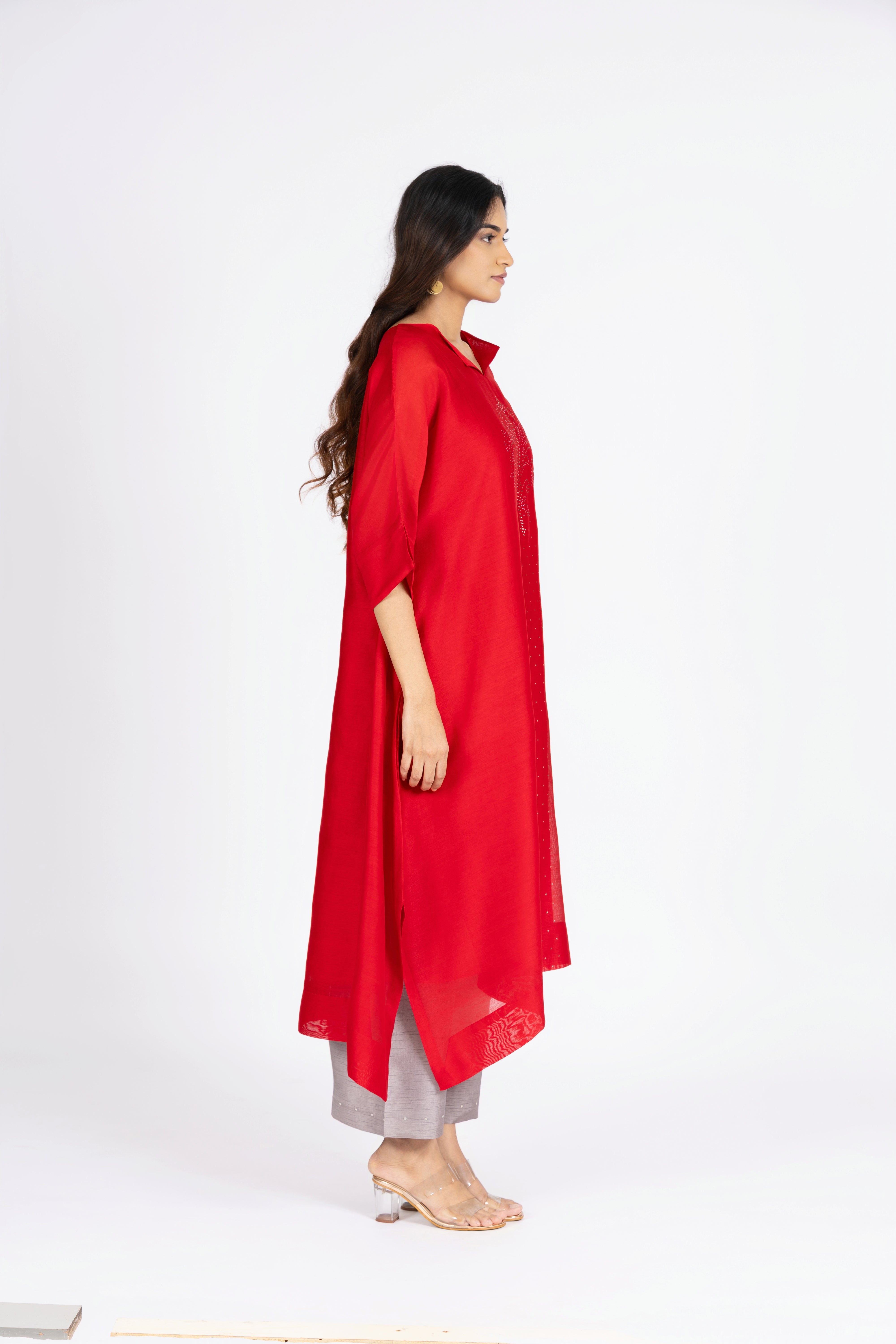 Red Kimono Kurta / Dress
