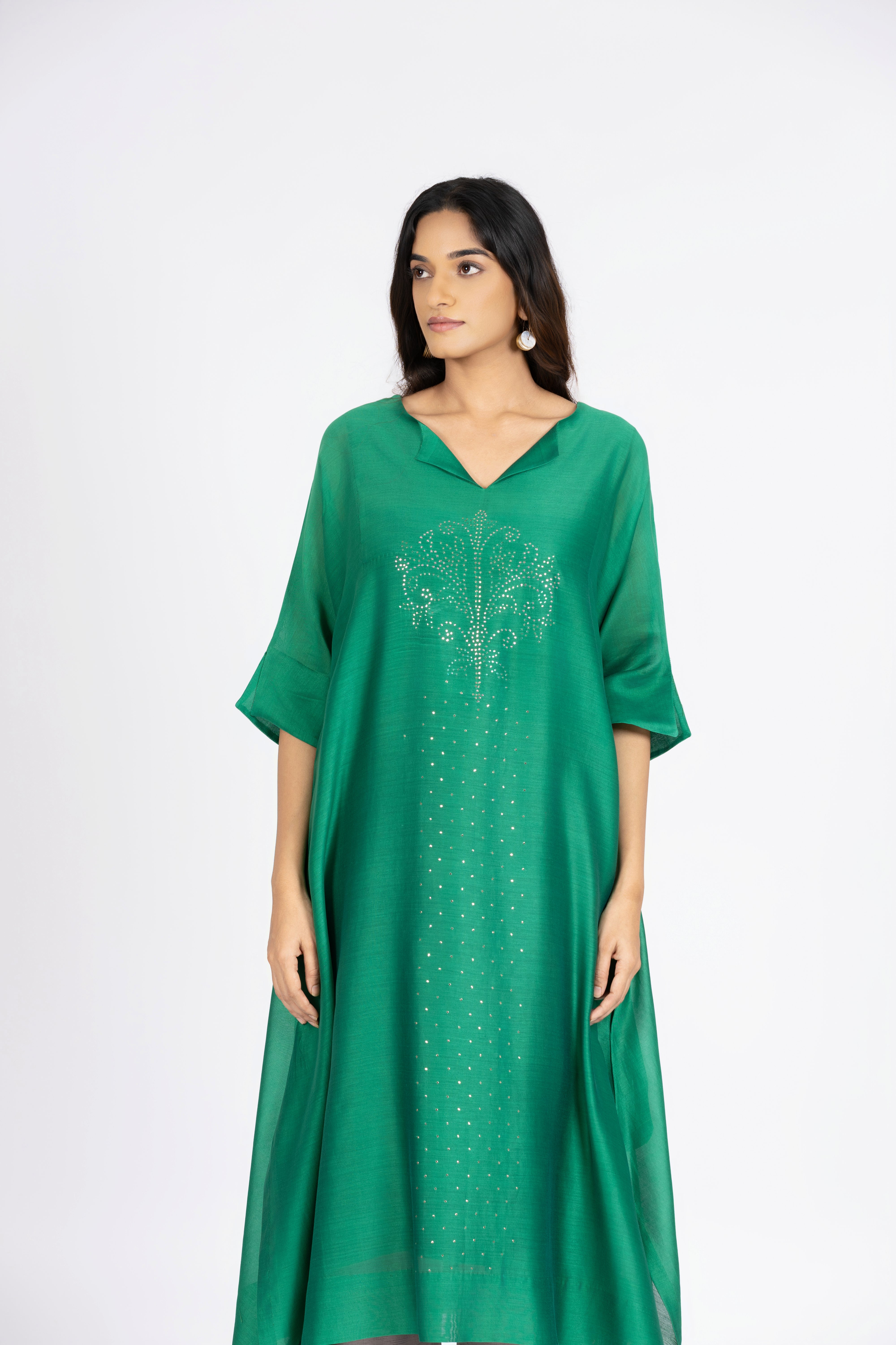 Emerald Green Kimono Kurta / Dress