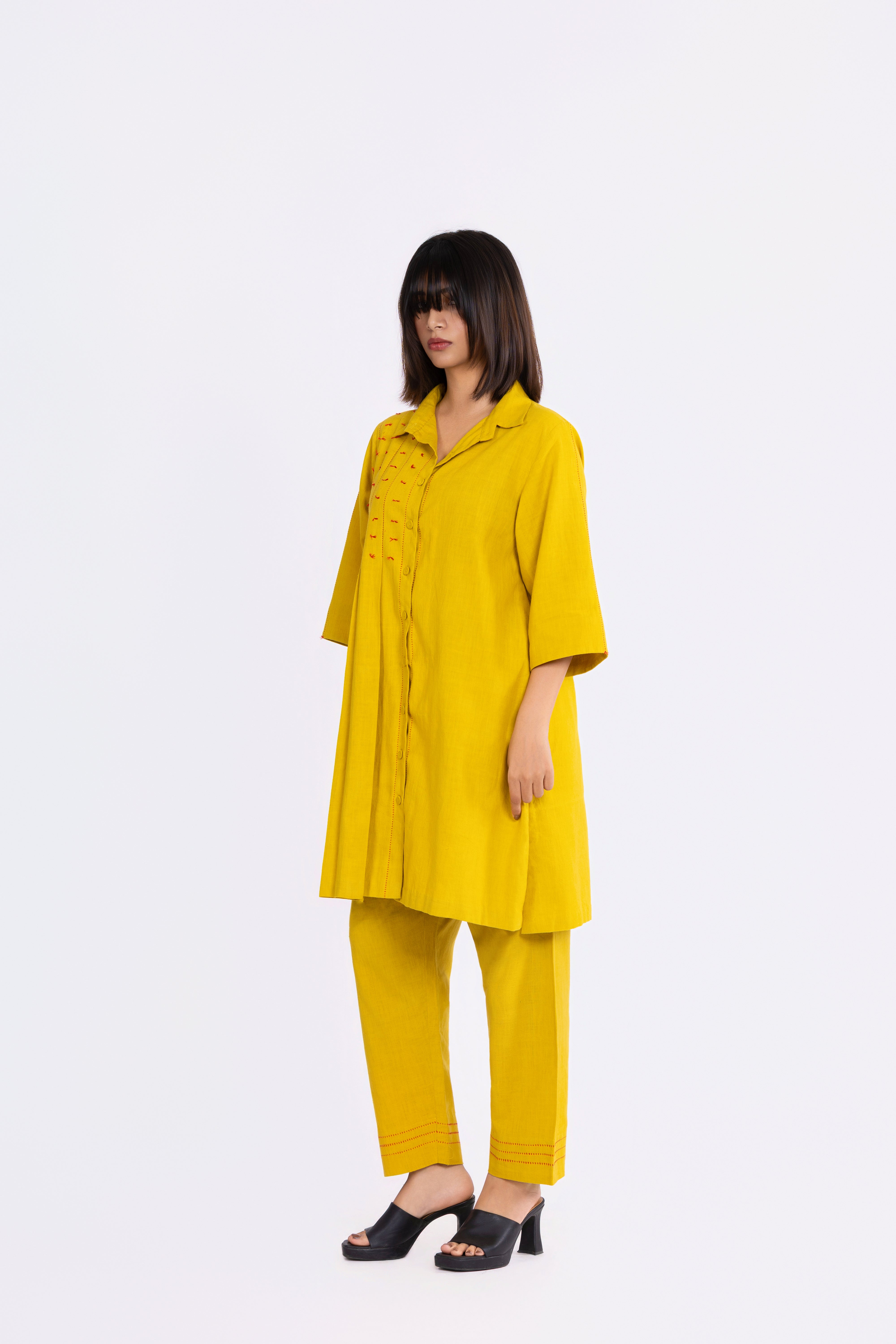 Corn Yellow Shirt & Pants Set - coord set