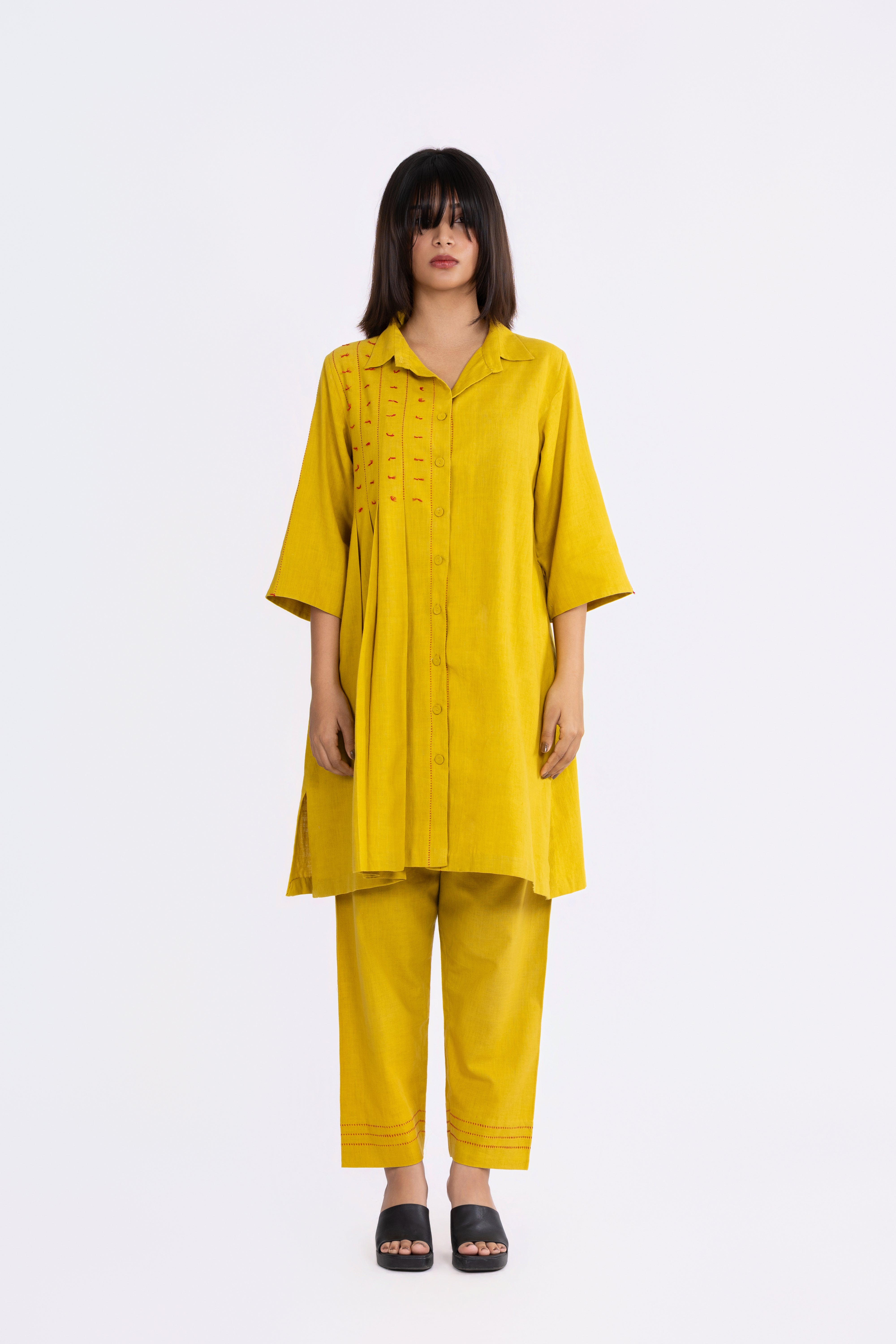 Corn Yellow Shirt & Pants Set - coord set