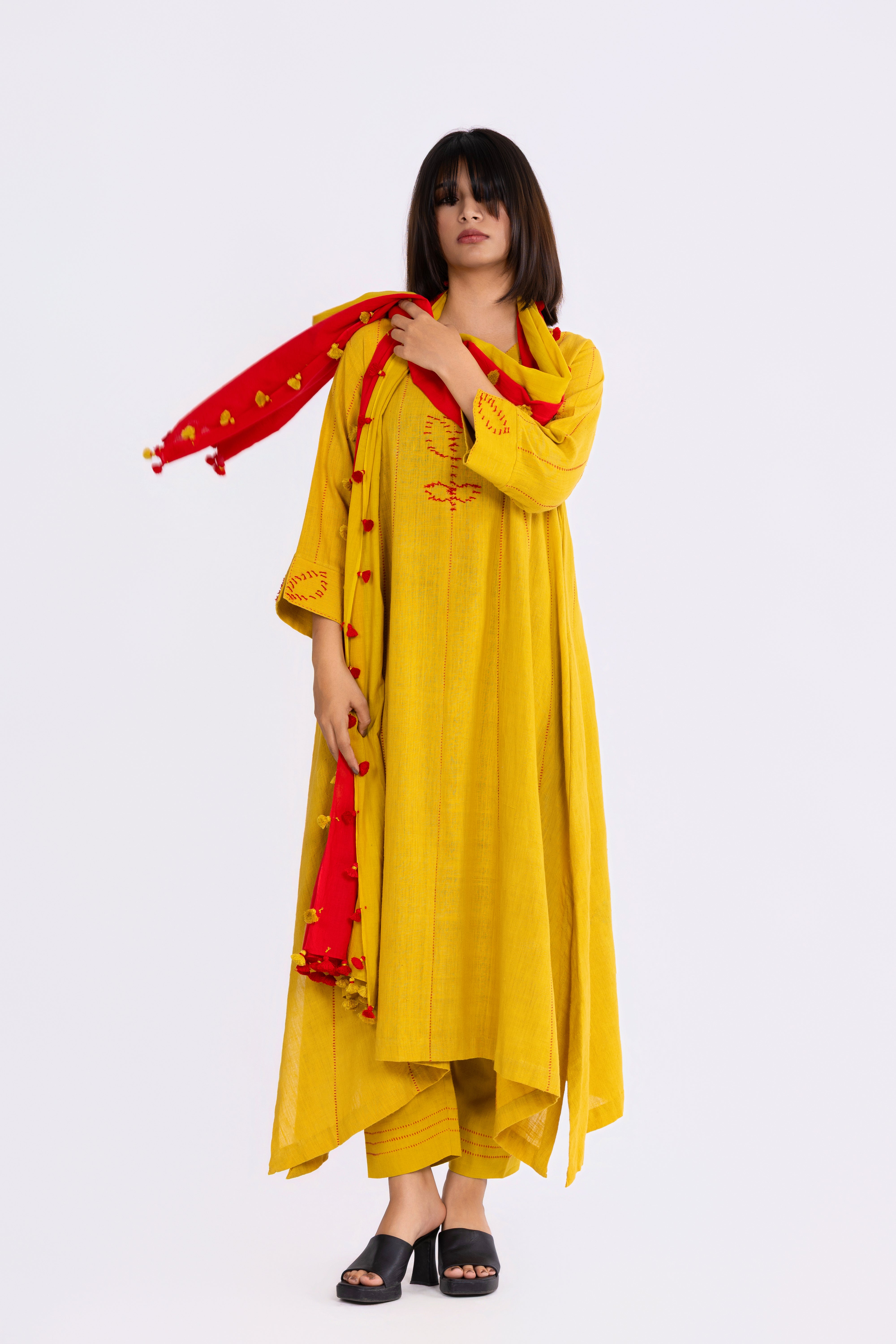 Corn Yellow Kurta Set