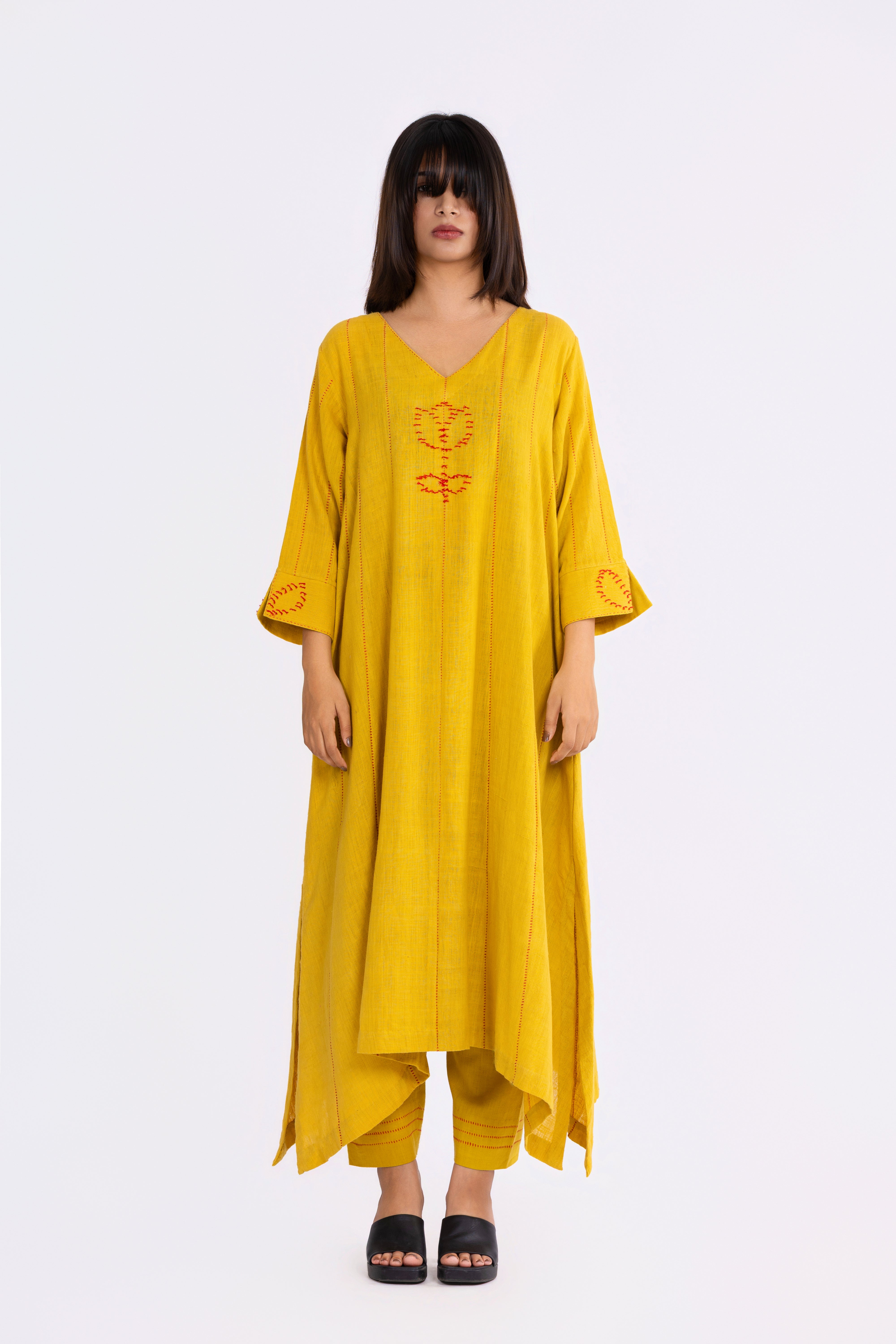 Corn Yellow Kurta Set