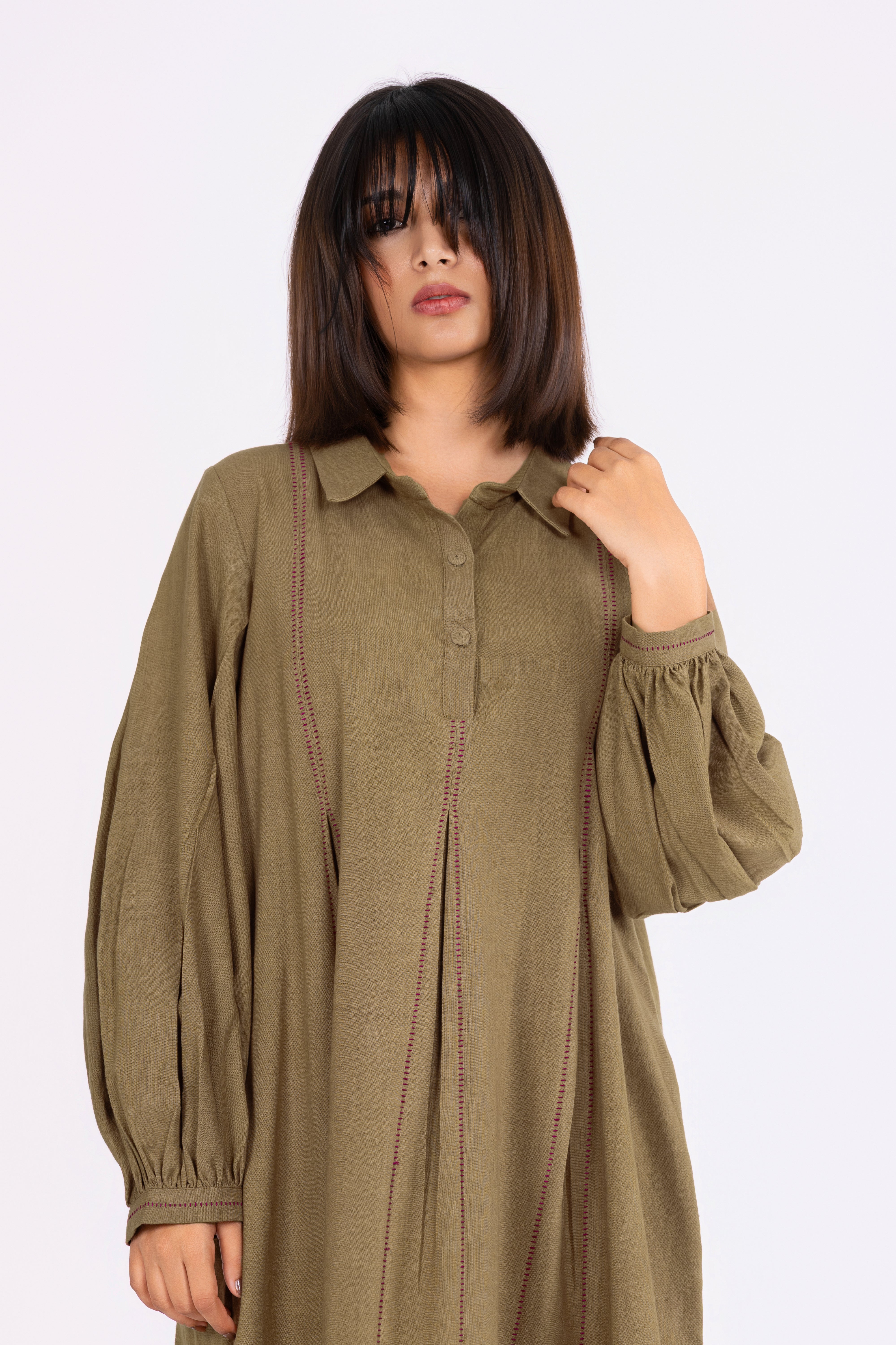 Olive Khakhi Dress