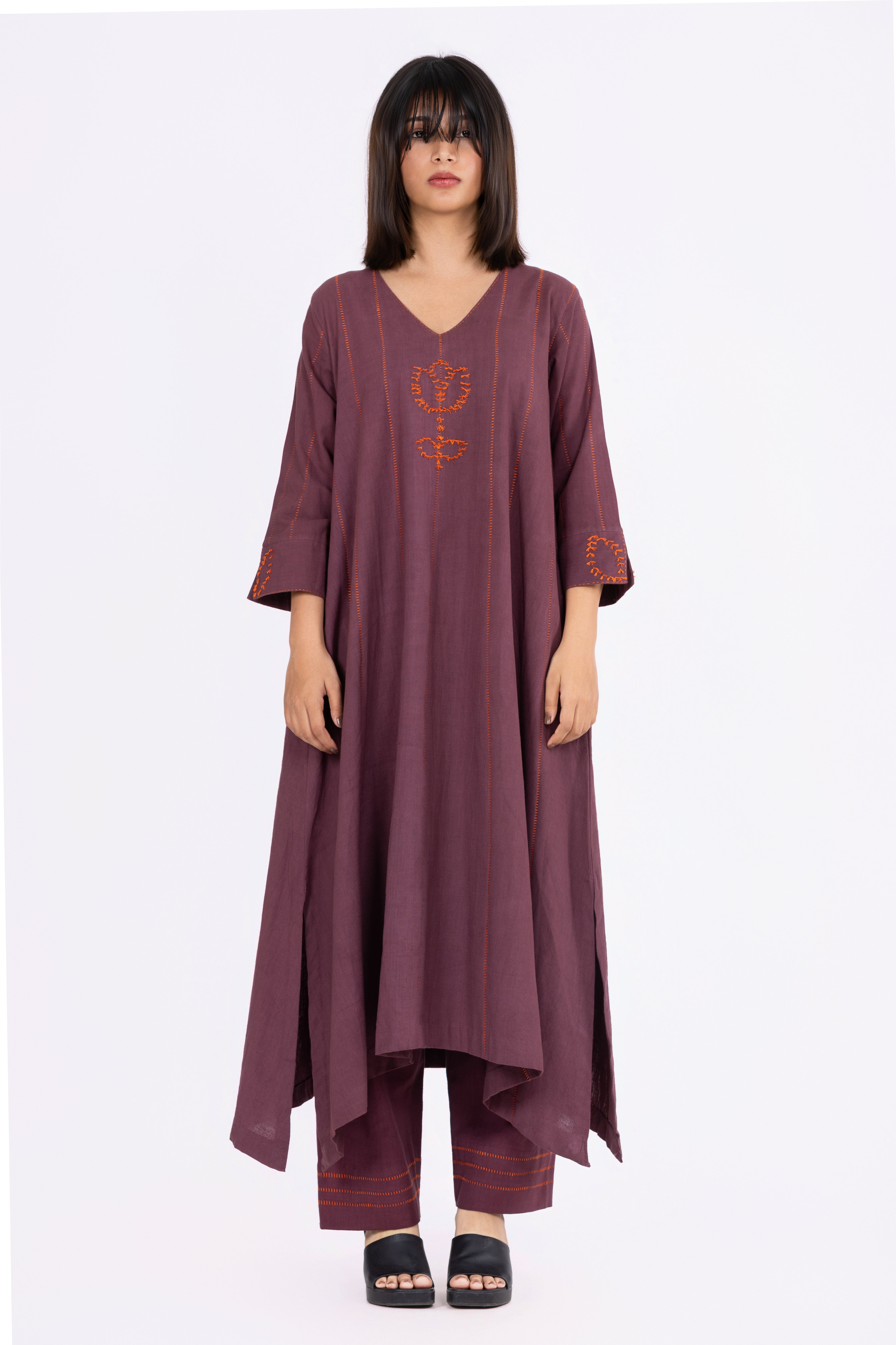ChestNut Brown Kurta Set