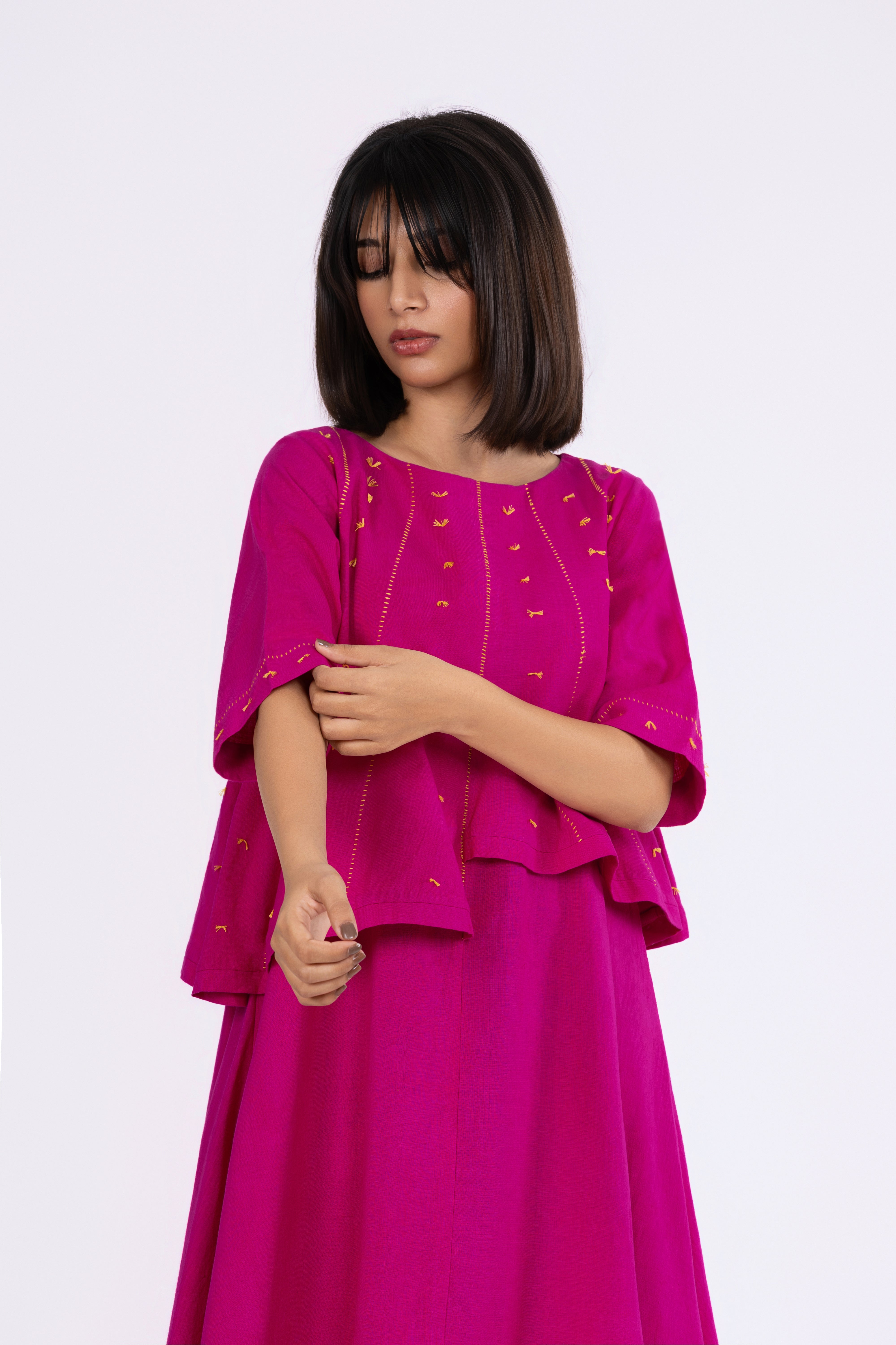 Fuchsia Layered Dress