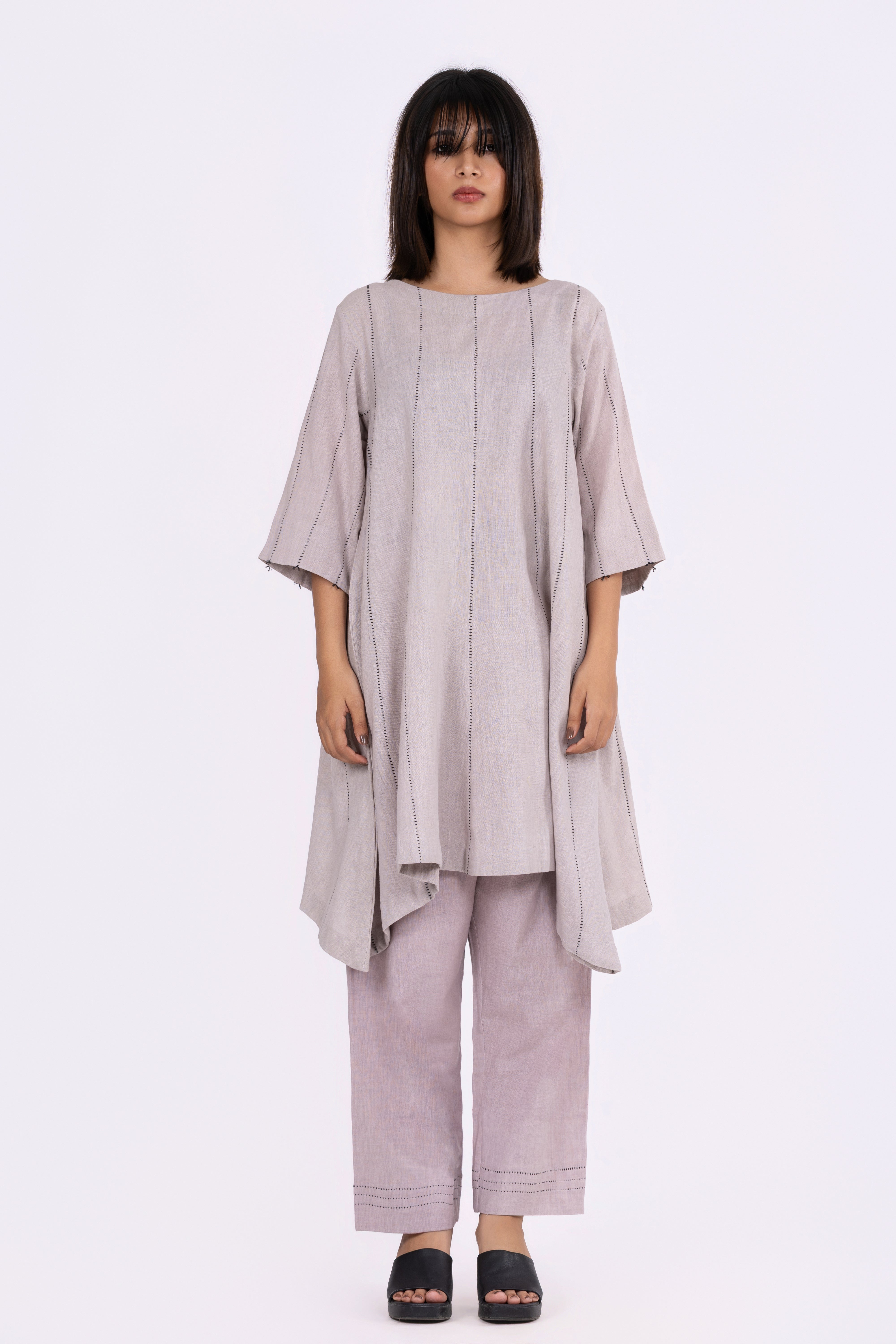 Chrome Grey Tunic/Dress & Pants Set