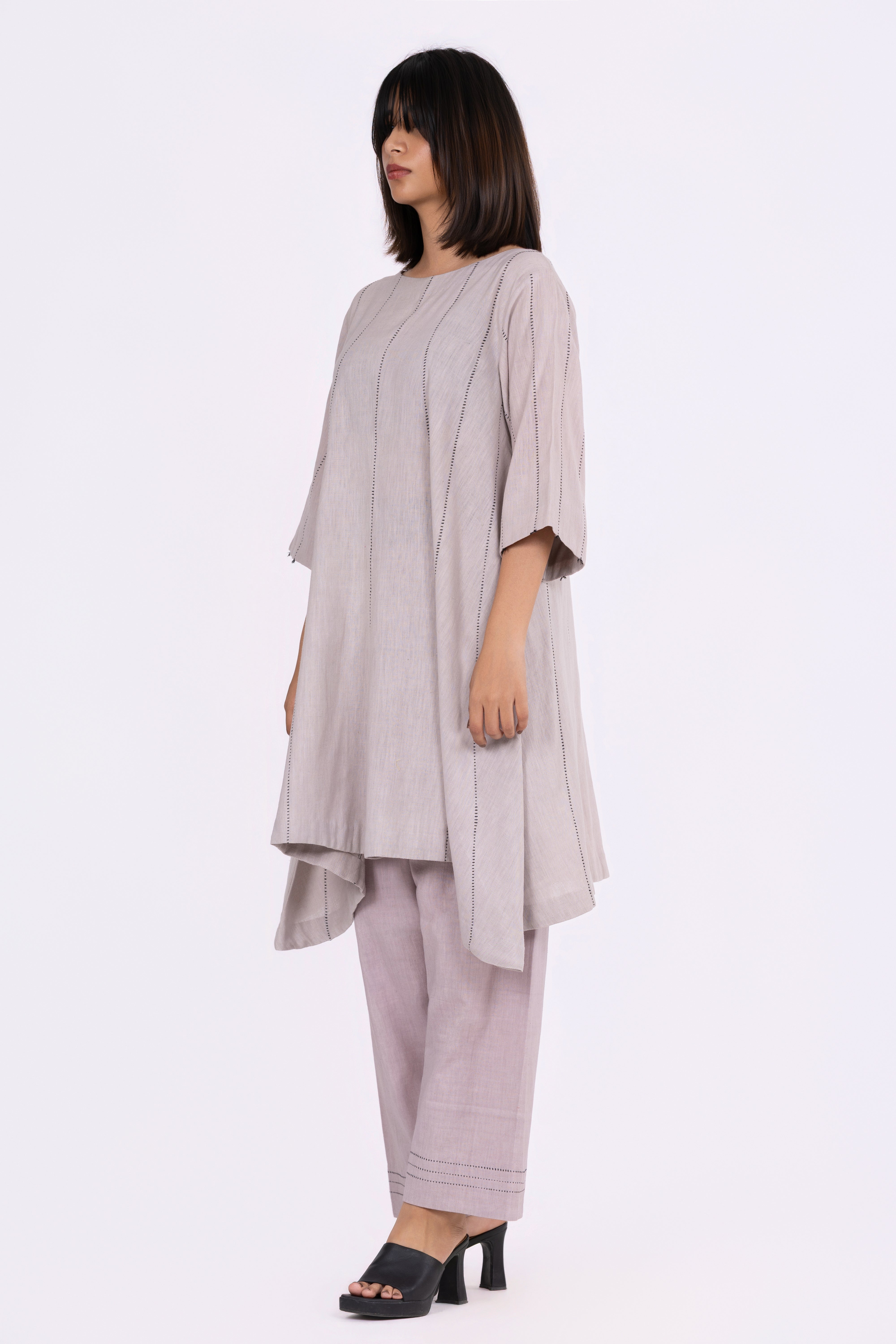 Chrome Grey Tunic/Dress & Pants Set