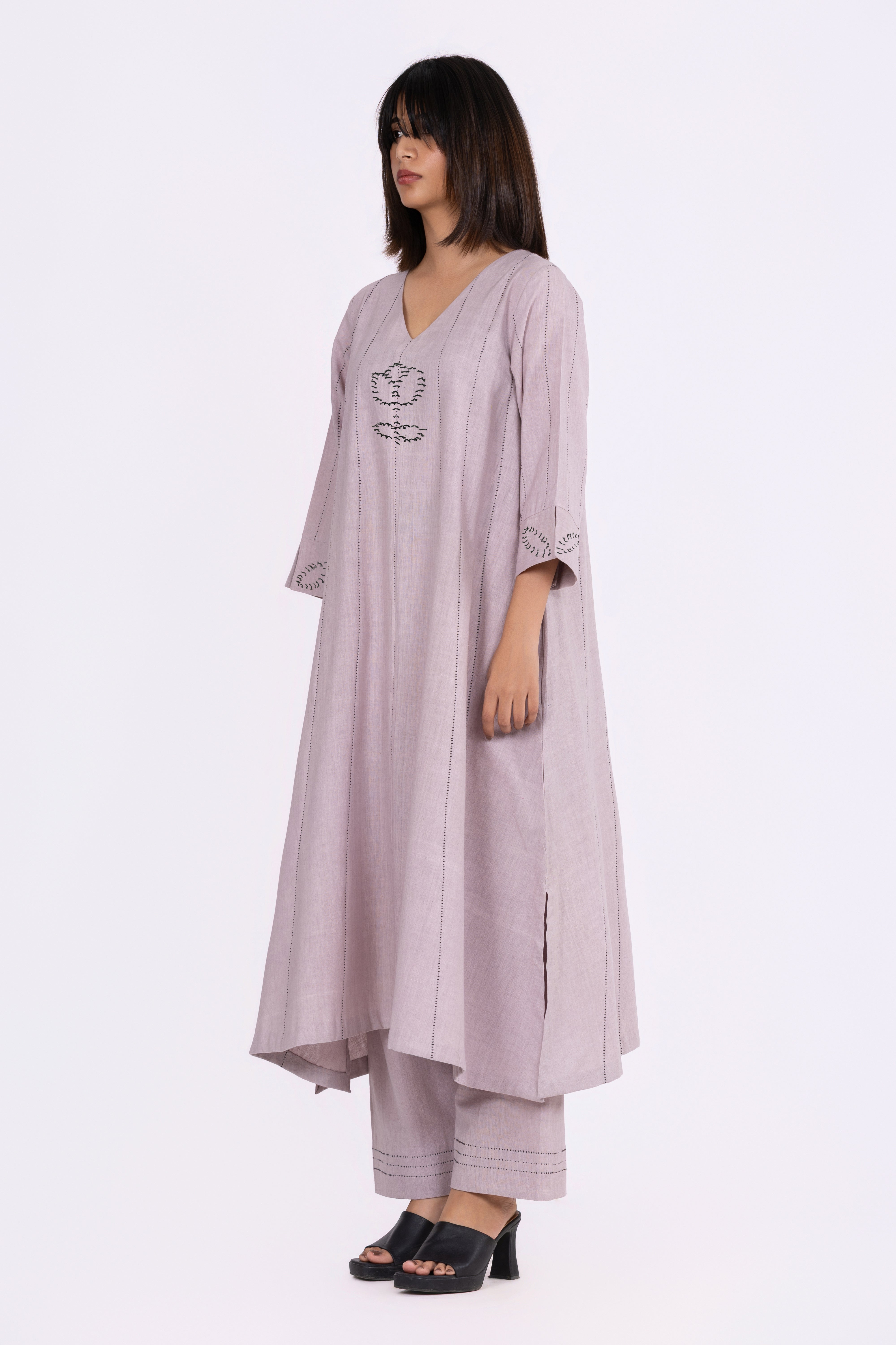 Chrome Grey Kurta Set