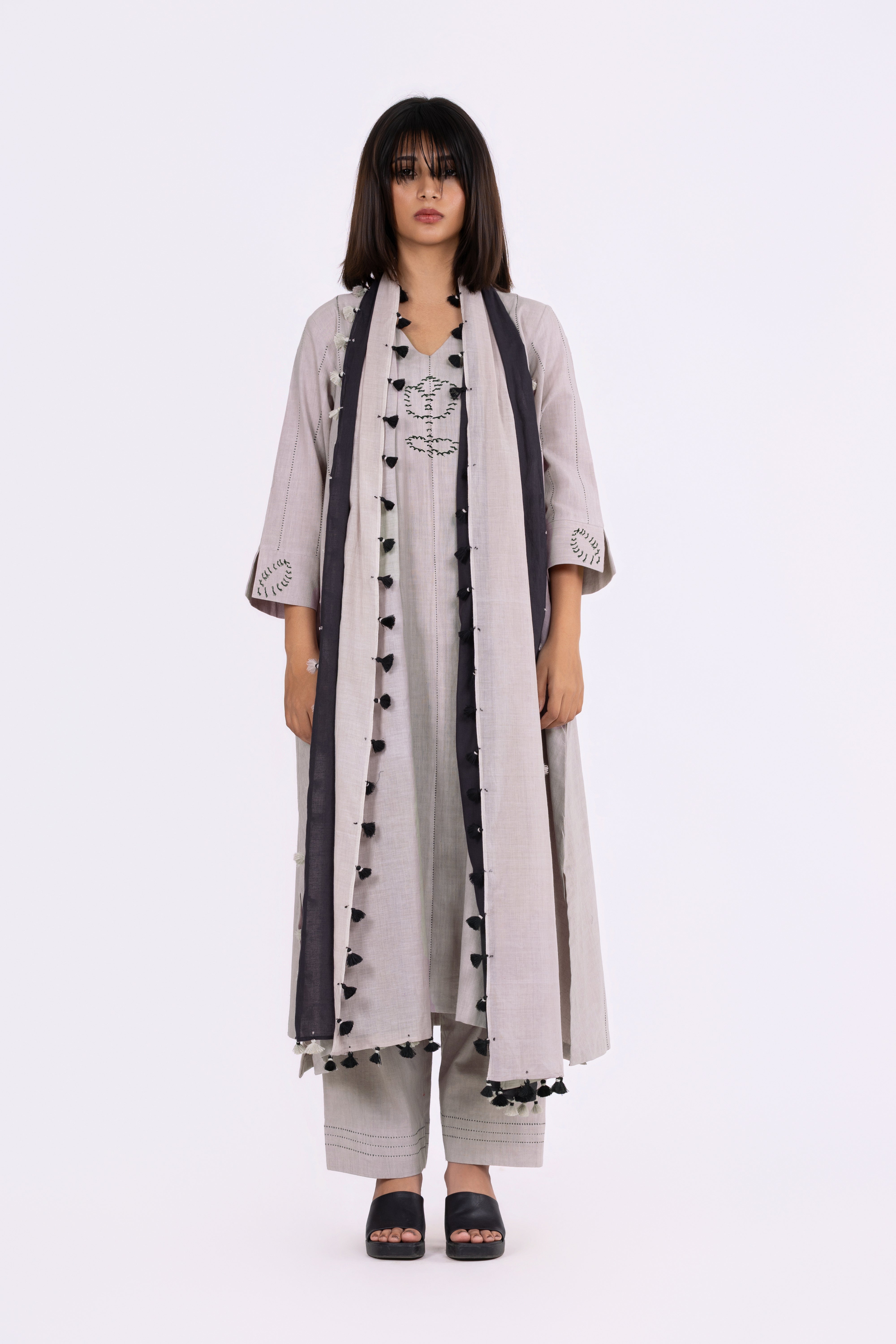 Chrome Grey Kurta Set