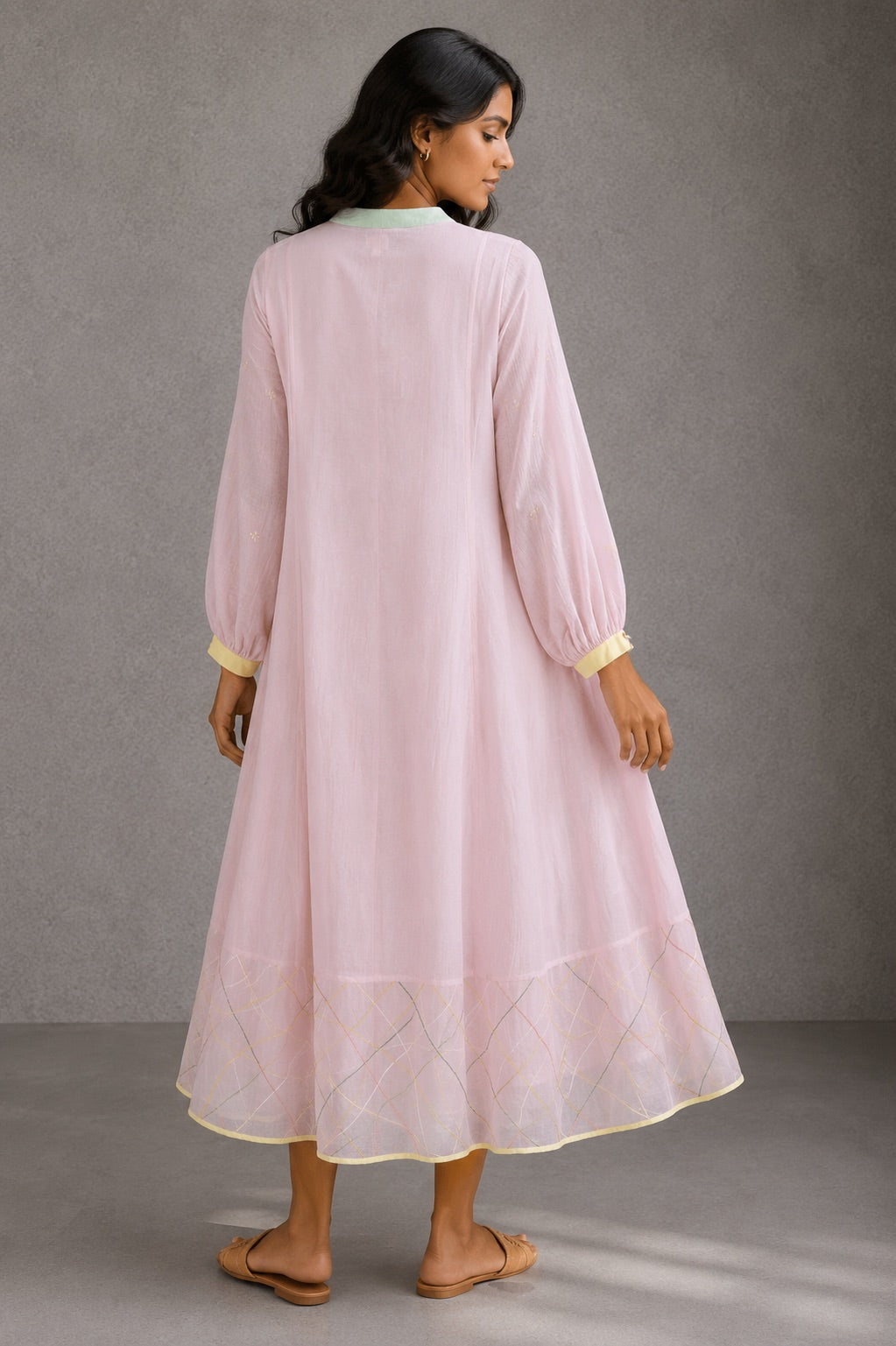 Pink Panelled Dress