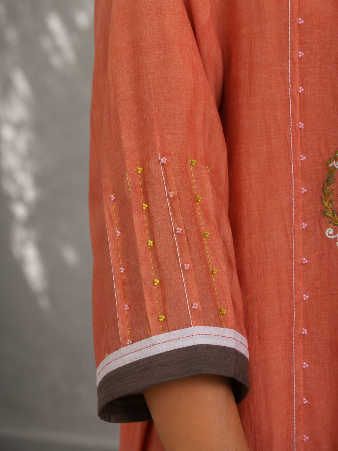 Spanish Orange Kurta Set