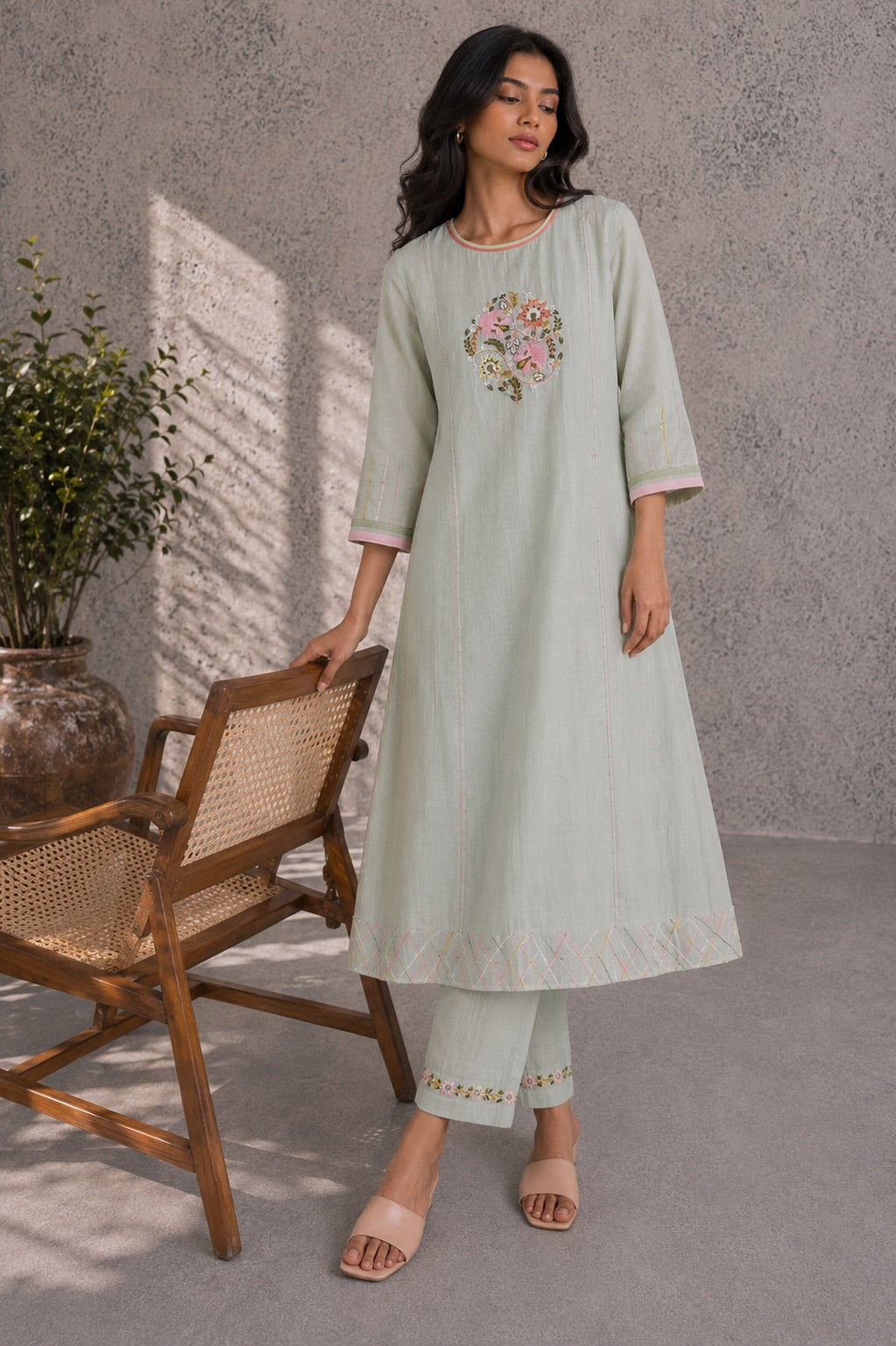 Pistachio Green Kurta Set
