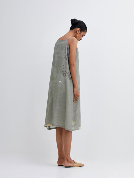 Foliage Olive Camisole Dress