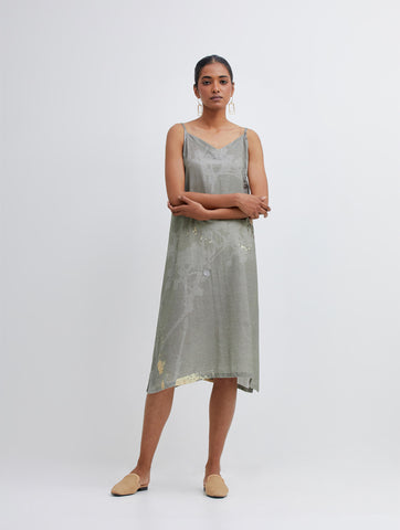 Foliage Olive Camisole Dress