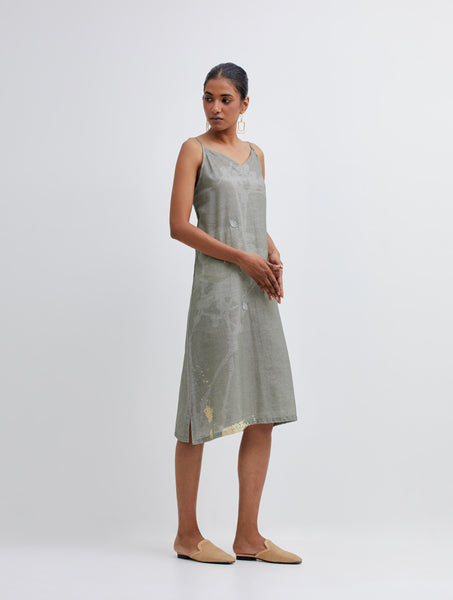 Foliage Olive Camisole Dress