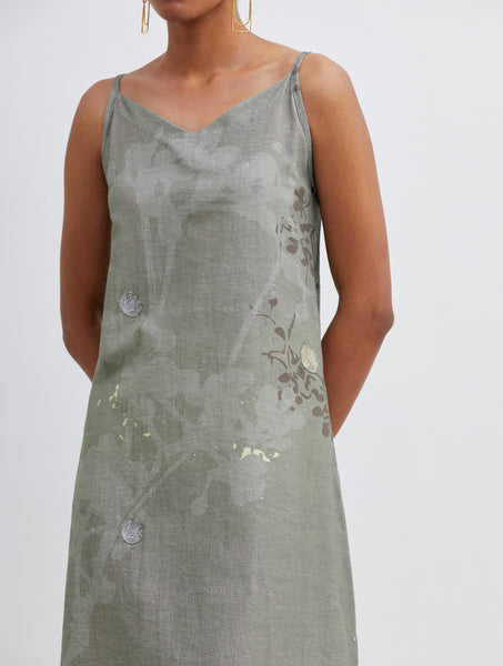 Foliage Olive Camisole Dress