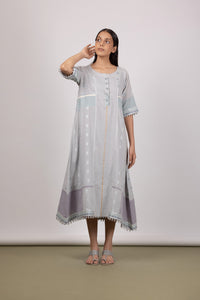 Blush Grey Long Dress - Mélange