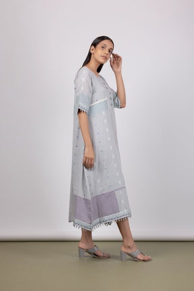 Blush Grey Long Dress - Mélange