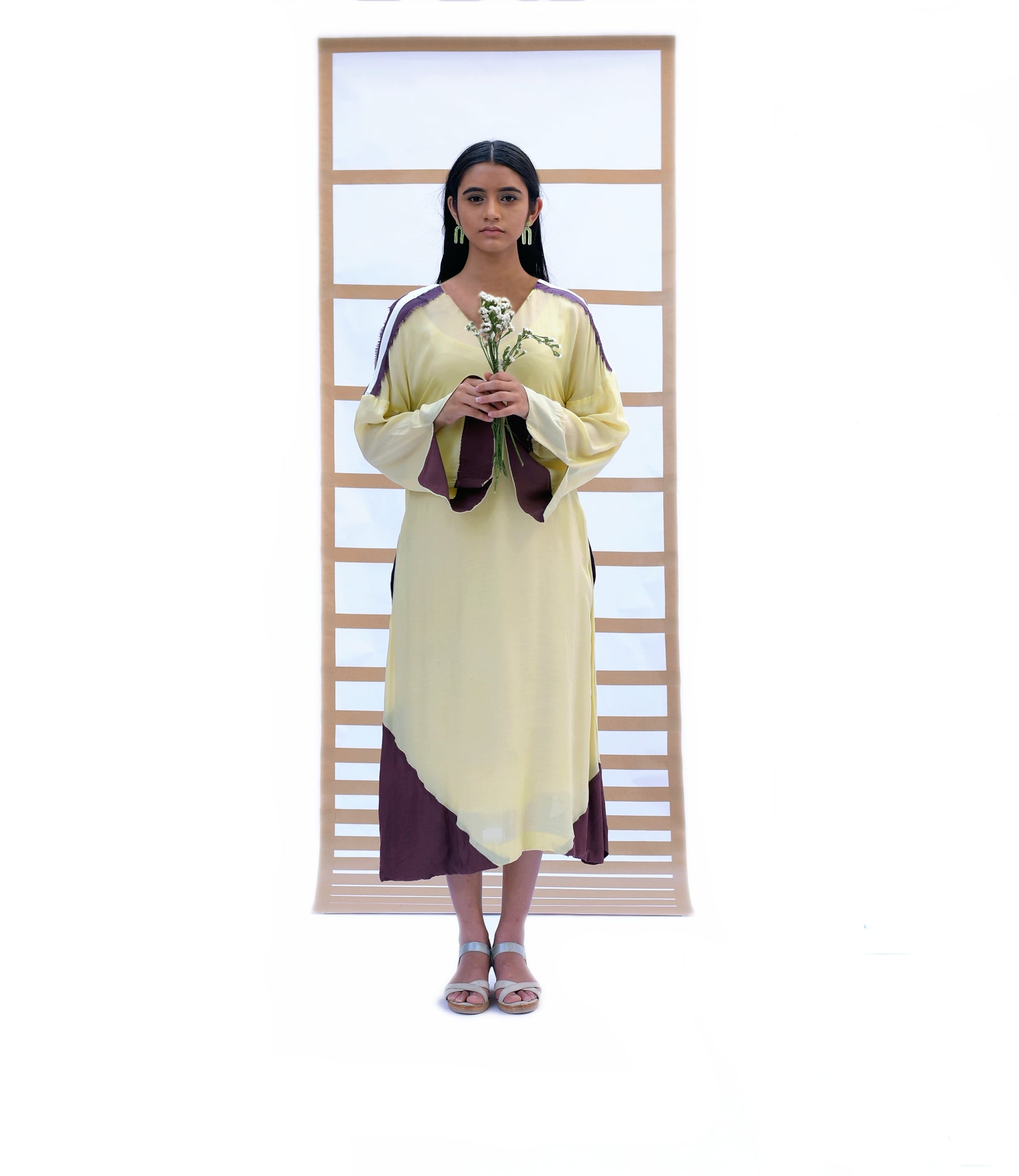 Fringed Long Dress - Pistachio Green