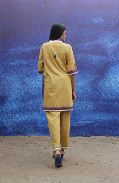 Tunic - Short Kurta - Mustard
