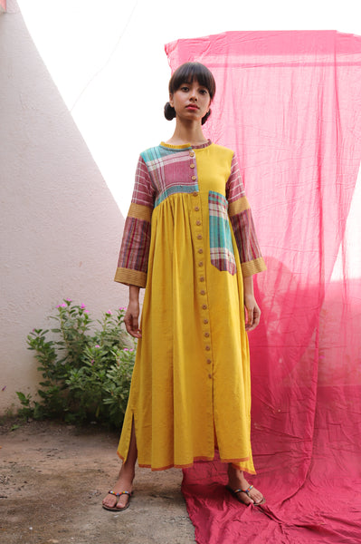 GAMCHA - Mustard Shirt Dress