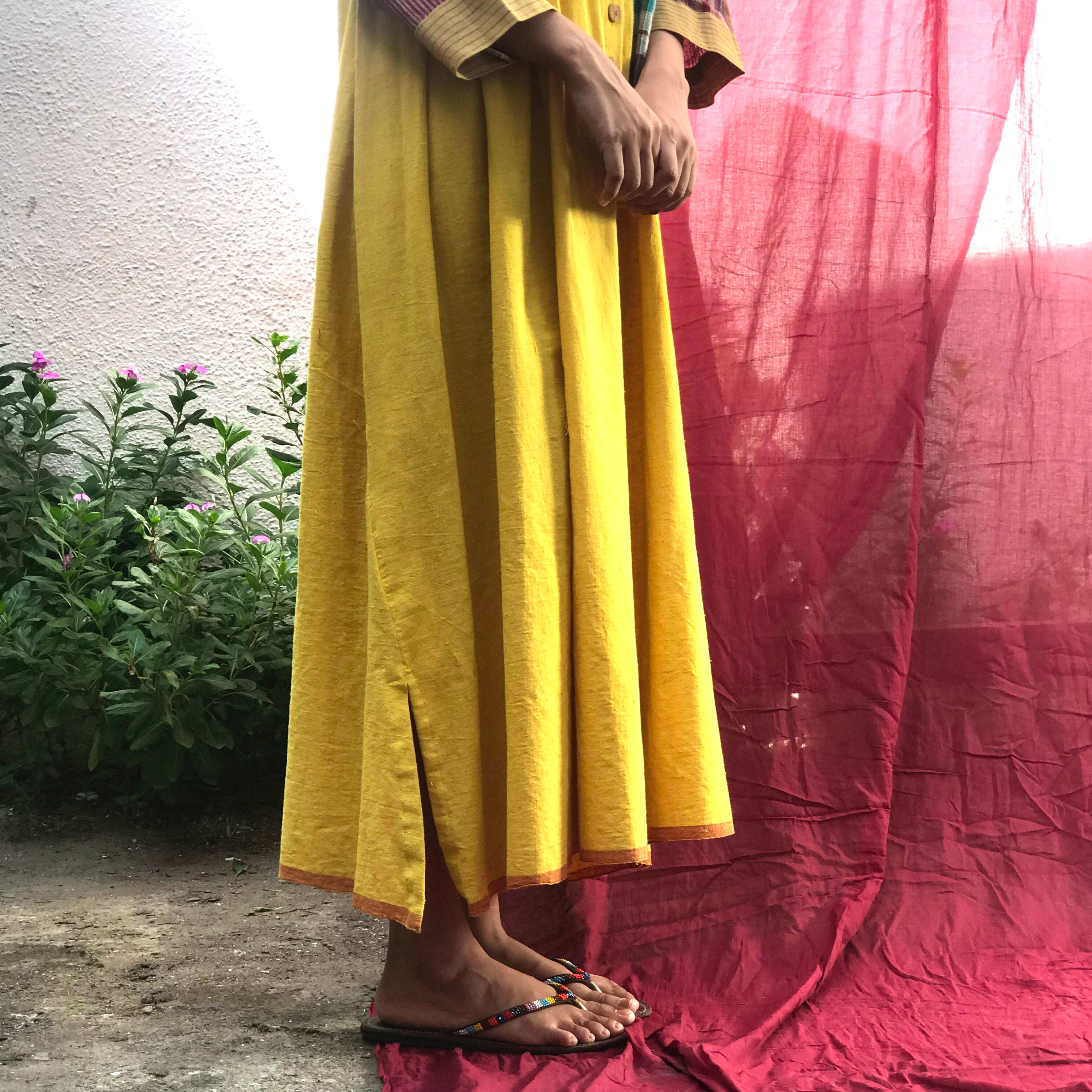 GAMCHA - Mustard Shirt Dress
