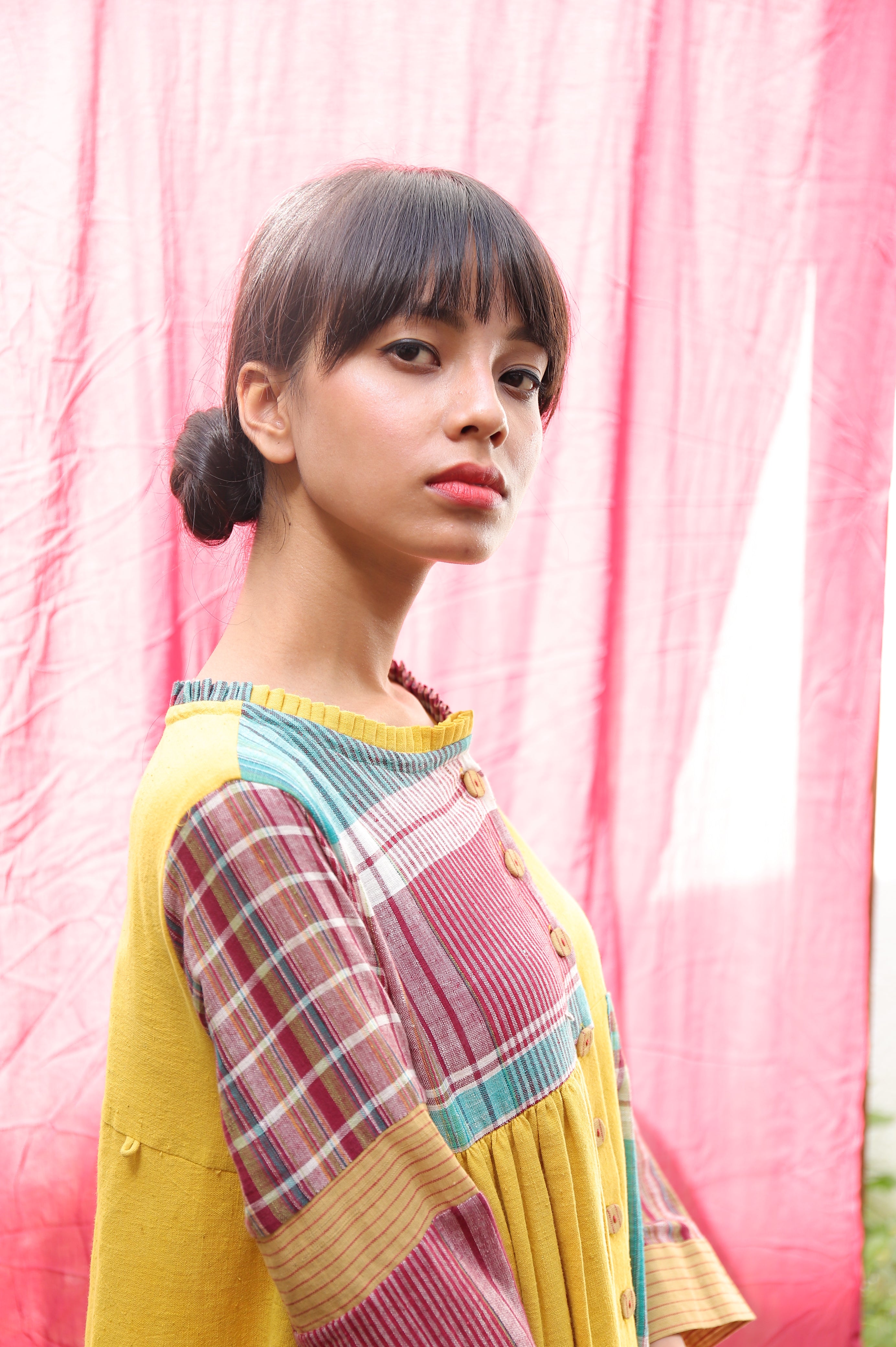 GAMCHA - Mustard Shirt Dress